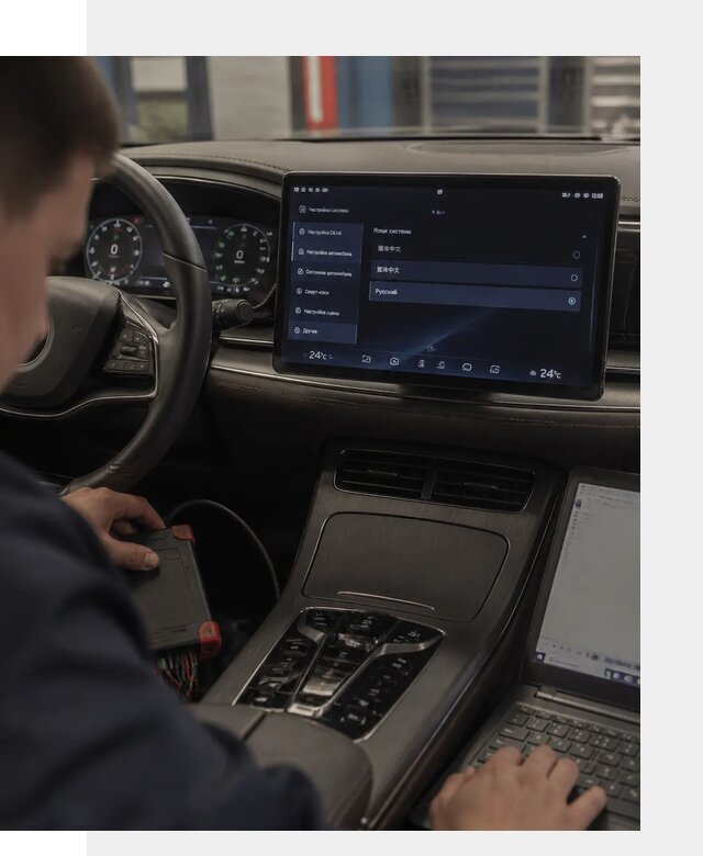 Русификация автомобиля BYD HAN для эксплуатации в Назарове